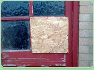 boarded up Oldbury